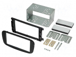 Radio mounting frame | Ford | 2 DIN | black