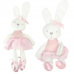 RoGer Plush Toy Rabbit In Pink Dress 42cm