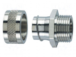 Straight terminal connector | nickel-plated brass | IP54 | Size: 25