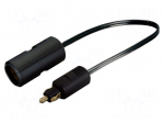 Cigarette lighter socket extension cord | 8A | Sup.volt: 12&divide;24VDC