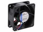 Fan: DC | axial | 60x60x25mm | 35m3/h | 28dBA | slide bearing | 4100rpm