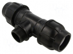 Splice terminal: clamping | for PE pipes | Plast | Medium: water