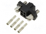 Connector: wire-wire/PCB | plug | female | PIN: 4 | Datamate J-Tek | 3A