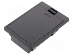 Holder | 6LF22,6LR61 | Batt.no: 1 | black | with flap