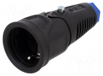 Connector: AC supply | socket | female | 16A | 250VAC | IP20 | PIN: 3
