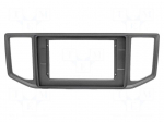 Radio frame | MAN,VW | black | 10"