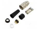 Connector: M16 | plug | male | PIN: 12 | 3A | 32V | 581 | soldering | straight