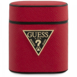 Guess GUACA2VSATMLRE AirPods cover Saffiano / red