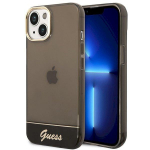 Guess GUHCP14MHGCOK Hardcase Translucent for iPhone 14 Plus / 15 Plus 6.7" / black