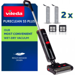 Vileda PureClean S5 Plus, wet/dry vacuum cleaner black/silver, cordless