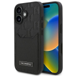 Karl Lagerfeld KLHCP16SPGKHPRPK Hardcase Monogram for iPhone 16 6.1" / black