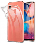 Fusion Ultra Back Case 2 mm Izturīgs Silikona Aizsargapvalks Priek&scaron; Samsung A202 Galaxy A20e Caurspīdīgs