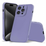 Fusion Softy izturīgs silikona aizsargapvalks Apple iPhone 15 Pro Max violets