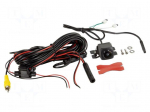 Rear view camera | 192&deg; | black | 12VDC | 23x23x26mm | camera | NTSC