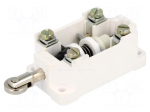 Limit switch | pusher with parallel roller | NO + NC | 16A | IP00