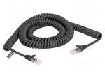 Patch cord | U/UTP | Cat 5e | RJ45 plug,both sides | TPU | black | 28AWG