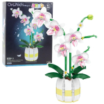 M&auml;nguala | PC | Konsoolid | Tarvikud // Harivad m&auml;nguasjad | Interaktiivsed | Loomingulised | Kunstilised // Klocki Konstrukcyjne Orchidea Storczyk W Doniczce R&oacute;żowo-Biała 616 el.