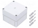 Enclosure: multipurpose | X: 110mm | Y: 110mm | Z: 90mm | PK | light grey
