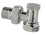 Tagasivooluventiil radiaatoritele TEIDE PLUS, 1/2", kroomitud, nurgeline