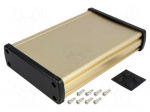 Enclosure: multipurpose | X: 113.7mm | Y: 169mm | Z: 35.2mm | aluminium