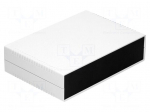 Enclosure: with panel | X: 260mm | Y: 180mm | Z: 65mm | ABS | light grey