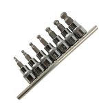 3/8" Kuuskantv&otilde;tmete komplekt 48 mm, ilma rihmata, 7 tk DS1224
