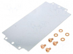 Mounting plate | steel | W: 105.8mm | L: 206.7mm | Series: 1590Z