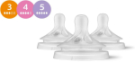 Accessories, strollers for children philips avent  Jaunums! Philips Avent Natural  Response  baro&scaron;anas pudeļu silikona knupī&scaron;u komplekts (3 gab.) SCY960/03
