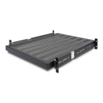 StarTech.com 2U Sliding Server Rack Mount Shelf - 20 to 30in Adjustable Mounting Depth - Vented - 50lb - Heavy Duty Universal 19&rdquo; Rack Shelf for Equipment Rack - 24in Deep