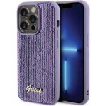 Back panel cover Guess Apple iPhone 15 Pro Max HC SEQUIN SCRIPT METAL Purple