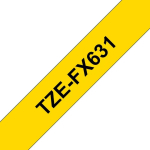 Brother Colour ribbon TZE-FX631 / TZEFX631 Black, yellow