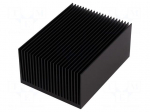 Heatsink: extruded | grilled | black | L: 100mm | W: 75mm | H: 45mm
