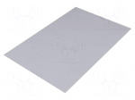 Heat transfer pad: silicone rubber | L: 220mm | W: 150mm | Thk: 0.23mm