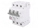 Circuit breaker | 400VAC | Inom: 25A | Poles: 3 | DIN | Charact: B | 6kA