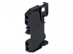 Splice terminal: rail | 0.08&divide;2.5mm2 | ways: 1 | terminals: 2 | black