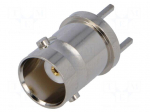 Socket | BNC | female | straight | THT,soldering | teflon