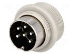 Socket | DIN | male | PIN: 6 | Layout: 240&deg; | soldering
