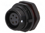 SP13 | socket | female | PIN: 5 | IP68 | 5A | soldering | 180V | 0.75mm2