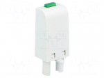 Signaling module | Mounting: socket | Indication: LED | Colour: green