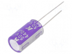 Capacitor: polymer | 440uF | 50VDC | ESR: 28m&Omega; | A759 | THT | &plusmn;20% | 2000h