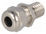 Cable gland | with long thread | M8 | 1,25 | IP68 | Mat: brass