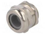 Cable gland | M32 | 1,5 | IP68 | Mat: brass | Body plating: nickel