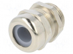 Cable gland | M25 | 1,5 | IP68 | Mat: brass | Body plating: nickel
