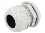 Cable gland | PG29 | IP68 | Mat: polyamide | dark grey | UL94V-2
