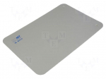 Bench mat | ESD | 400x600mm | Thk: 2mm | grey | Rsurf: 5&divide;500M&Omega; | 440&deg;C