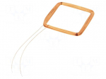 RFID antenna | 125kHz | Body dim: 33x33x1.5mm | 314uH