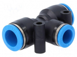 Push-in fitting | straight,T-tap splitter | -0.95&divide;6bar | Mat: PBT