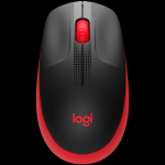 LOGITECH M190 Full-size wireless mouse - RED - 2.4GHZ - EMEA - M190