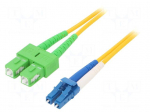Fiber patch cord | OS2 | LC/UPC,SC/APC | 1m | 9/125um | LSZH | yellow