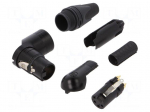 Connector: XLR | plug | female | RX | 10A | PIN: 4 | angled 90&deg; | swivel
